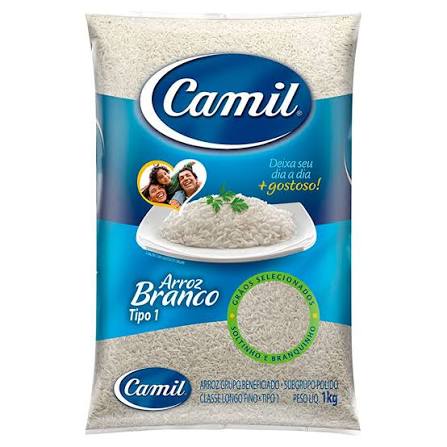 ARROZ BRANCO CAMIL TIPO 1 1KG