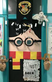 Wizards welcome door sign, harry potter gift bedroom decor muggles plaque 316. Harry Potter Classroom Door Harry Potter Classroom Harry Potter School Halloween Classroom