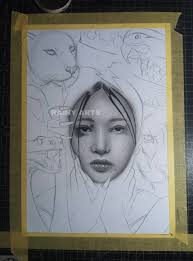 First attempt at a pet portrait graphite/charcoal