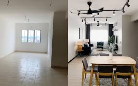 Desain ruang tamu minimalis dekorasi ruang tamu dengan jendela hiasan. Luar Rumah Flat Dalam Kondo Mewah Lihat Transformasi Ubahsuai Dalaman Menakjubkan Ini Gempak