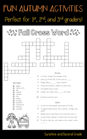 1st grade crossword puzzles first graders are beginning to develop their academic skills. Fall Into Learning Seasonal Crossword Puzzle Freebie Free Classroom Resources Elementary Resources Creative Classroom