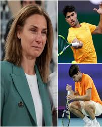 Fan&aacute;tico - &Uacute;LTIMA HORA: La se&ntilde;ora Virginia Garfia Escand&oacute;n, madre de Carlos  Alcaraz, rompi&oacute; a llorar tras la amarga derrota de su hijo en el Masters de  Indian Wells. Por primera vez,
