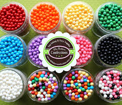 Candy Beads Sprinkles For Cupcakes Cookies Cake Pop Decorating Pick 3 Colors 2 Oz Jars Via Etsy Cake Pop Decorating Gummy Bear Cakes Sprinkles
