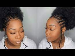 My Diy Fulani Braids Puff Hairstyle Attempt Braids For Beginners Youtube