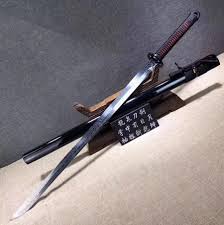 Ninja Sword Handmade High Carbon Steel Etch Blade Full Tang Ninja Sword Sword Sword Design