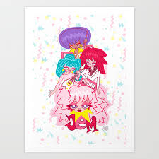 Never has the call to action in armed been so relevant or so necessary. Fanart Jem And The Holograms Art Print By Lady Love Society6
