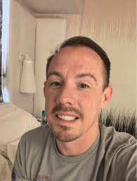 Showing off new smile after dental work