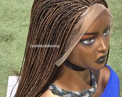 Peluca microtrenzada con rizos, inspirada en Elphaba