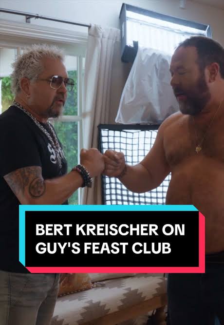 Things get a bit NSFW when @bertkreischer joins Guy Fieri on #GuysFeastClub  🫣 Episode 3 drops tomorrow at 7pm EST on Food Network's YouTube!
