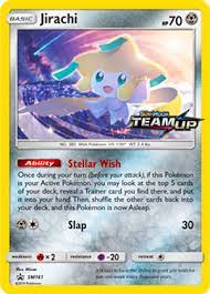 We did not find results for: Jirachi 5 Top 11 Cards Of Pokemon Team Up Pojo Com