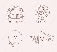 Your resource to discover and connect with designers worldwide. Vektor Logo Design Vorlage Im Einfachen Linearen Stil Emblem Fur Wohnkultur Skandinavische Und Minimale Innendekoration Accessoires Und Objekte Hausform Und Blatter Rahmen Mit Kopienraum Lizenzfrei Nutzbare Vektorgrafiken Clip Arts