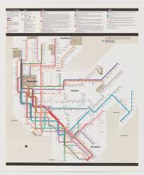 Poster New York City Subway Map 1974 Objects Collection Of Cooper Hewitt Smithsonian Design Museum