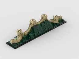 It is unparalleled in the world in scale and span of construction, meandering from the east to the west of china like a giant dragon. Lego Moc The Great Wall Of China Extended By Legosmack Rebrickable Build With Lego