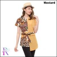 Blouse batik cap dengan desain hem asimetris yang modern 2. Daftar Harga Blouse Batik Modern Asimetris Bulan Juli 2021