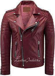 Men S Stylish Lambskin Genuine Motorcycle Biker Leather Jacket Dark Red 3x Large At Amazon Men S C Leather Jacket Men Men S Leather Jacket Carhartt Jacket Mens