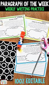 Paragraph Of The Week Helps Improve Paragraph Writing Skills Through High Interest Writing Prompt Paragraph Writing Paragraph Writing Activities Writing Rubric