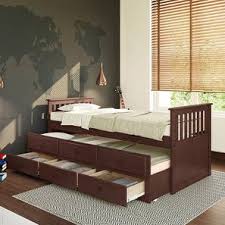 In the homelegance adra fully upholstered dark brown daybed, black vinyl covers the adra. Trundle Bed Buy Trundle Beds Online At Best Prices Urban Ladder