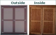 With the door jambs extending 1/4 above the door opening, this will allow the doors to swing freely. Cross Plan Ideas How To Make Metal Shed Doors