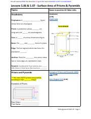 Some of the worksheets for this concept are practice test answer and alignment document. Surface Area Student Handouts Pdf Thank You For Your Purchase The Resources Included In This Purchase Were Designed And Created By Me I Hope That Course Hero