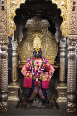 पंढरपूर येथील श्री विठ्ठलाची सुंदर पाषाण मूर्ती, AI generated