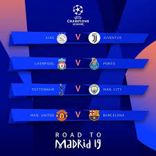 The official uefa champions league fixtures and results list. Who Do You Think Got The Easiest And Hardest Fixtures In The Quarter Finals Of Uefa Champions League 2018 19 Quora