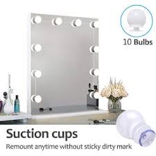 Generic Vanity Mirror Lights Kit Hollywood Style With Suction Cups Led Vanity Lights Makeup Mirror Lights With Dimmablelight Bulbs Lig