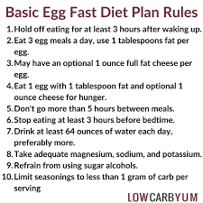 Pause your egg fast at least 3 hours before going to bed. Keto Egg Fast Diet Plan 30 Recipes And Rules Low Carb Yum