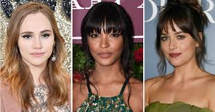 Shorter, micro bangs are a retro take on the feathery texture. The 25 Chicest Hairstyles To Wear With Wispy Bangs In 2021 Who What Wear