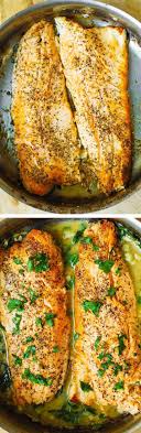 Trout Cooked On The Stove Top With Garlic Lemon Butter Herb Sauce 30 Minutes Recettes De Cuisine Recettes Poissons Et Fruits De Mer Recette Poisson