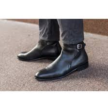 Stylish mens chelsea and ankle boots. Handmade Men Black Leather Boots Ankle High Boot Chelsea Boot Footeria