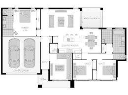 Eaton Floor Plan By Mcdonald Jones The Eaton Takes Advantage Of Wide Corner Blocks And Complements It House Plans Australia House Design Bedroom House Plans