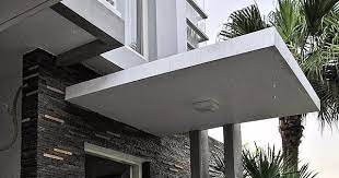 Ada juga kanopi dari besi atau kayu namun kali ini admin akan membagikan desain kanopi dari beton atau corr. Terbaru 27 Model Rumah Minimalis Kanopi Beton