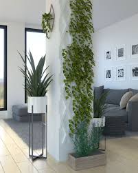 12 Best Column Decoration Ideas To Decorate A Column In Living Room With Images Roomdsign Com Columns Decor Plant Decor Living Room Plants