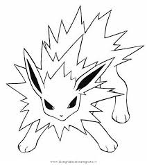 This grass type pokemon is full of colors, so your arty child will for instance, the first three evolutions of evee are vaporeon, jolteon and falreon. Jolteon Coloring Pages Free Coloring Pages Coloring Home