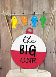 The Big One Fishing Birthday Fishing Birthday Cake Topper Etsy In 2020 Kids Fishing Birthday Party Fishing Birthday Party 1st Boy Birthday
