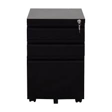 Get free shipping on qualified metal file cabinets or buy online pick up in store today in the furniture department. 79 Off Devaise Devaise Three Drawer Black Metal File Cabinet With Lock Storage