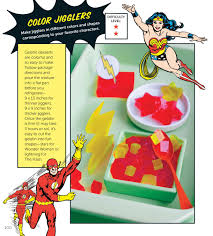Wonder Woman And Flash Themed Color Jigglers Recipe Enter To Win The Official Dc Super Hero Cookbook Here Superhero Party Party Needs Gelatin Dessert