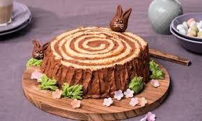 Schoko Nougatstamm Mit Marzipanhaschen Rezept Lebensmittel Essen Kuchen Und Torten Lecker