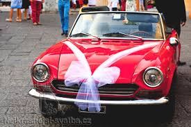 Image result for svatební  výzdoba auta