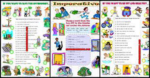 The policeman yelled to him, stop your car! Imperative Mood Esl Printable Worksheets And Exercises