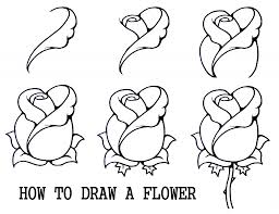 Add a few more greenery on other sides too. Ideas Of Draw For Beginners Step By Step Drawing Art Library Flower Drawing Roses Drawing Drawing For Beginners