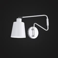 The black finish with brushed nickel accent is transitional while the oatmeal fabric shade offers subtle texture. White Color Swing Arm Wall Lamp For Bedroom Hong Kong Lighting Shop Light With Shade