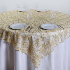 72 X 72 Champagne Lace Netting Square Tablecloth Overlay Table Overlays Lace Table Lace Print