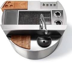 The accordian folding cook table is a recipe for culinary success. 50 All In One Kitchens