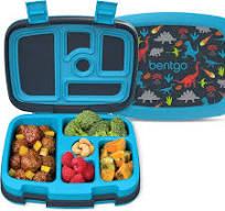 Bentgo Kids Prints, Lonchera infantil a prueba de fugas, 5 compartimentos,  estilo bento, tamaño de porción ideal para edades de 3 a 7 años, libre de  ...