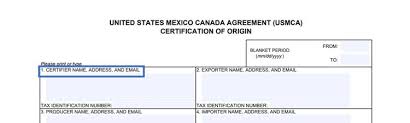 But visualizing an import/export operation itself can be difficult for an uninitiated person, and her job is made more difficult by the various commercial jargons and legal procedures that international trade has. Usmca Certificate Of Origin Sample Usmca Form Expert Guidance