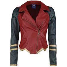 Her Universe Armory Jacket Imitation Leather Jacket By Wonder Woman Leather Jackets Women Leather Look Jackets Custom Leather Jackets