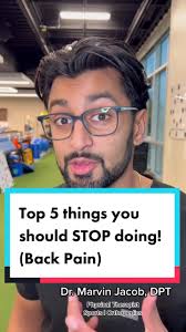 Top 5 Things You Should STOP Doing (when talking about back pain)!!  #physicaltherapy #physio #chiro #chiropractor #chiropractic #backpain  #adjustment #learnontiktok