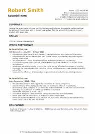 Writing a cover letter is essential when applying for jobs. Actuarial Intern Resume Samples Qwikresume