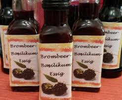 Brombeer Basilikum Essig Rezept Essig Basilikum Brombeeren Rezepte
